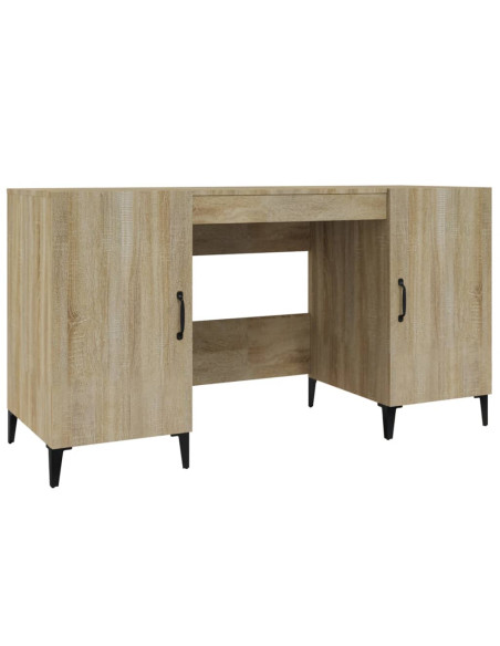 Scrivania Rovere Sonoma 140x50x75 cm in Legno Multistrato