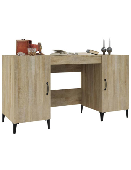 Scrivania Rovere Sonoma 140x50x75 cm in Legno Multistrato