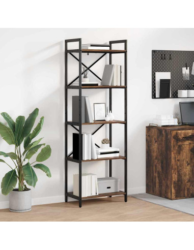 Libreria Rovere fumé 56 x 34 x 171 cm Legno multistrato