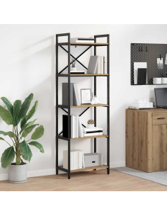 Libreria Rovere artigianale 56 x 34 x 171 cm Legno multistrato