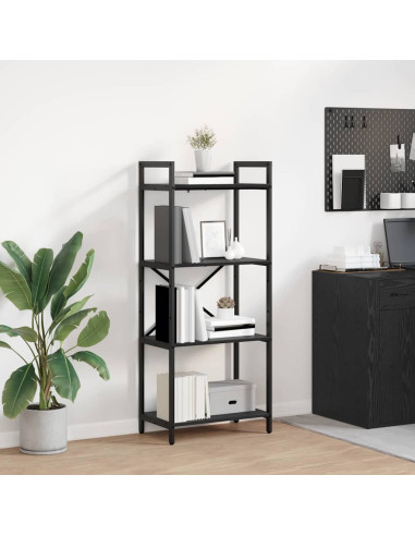 Libreria Rovere Nero 56 x 34 x 133,5 cm Legno multistrato