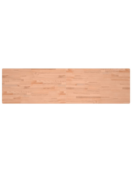 Piano Scrivania 200x55x2,5 cm in Legno Massello di Faggio