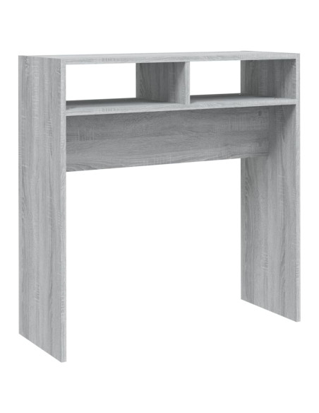 Tavolino Consolle Grigio Sonoma 78x30x80 cm Legno Multistrato