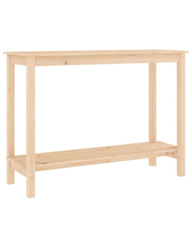 Tavolo Consolle 110x40x80 cm in Legno Massello di Pino