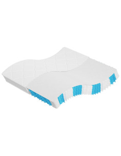 Materasso a Molle Insacchettate Medio Rigido 200x200 cm