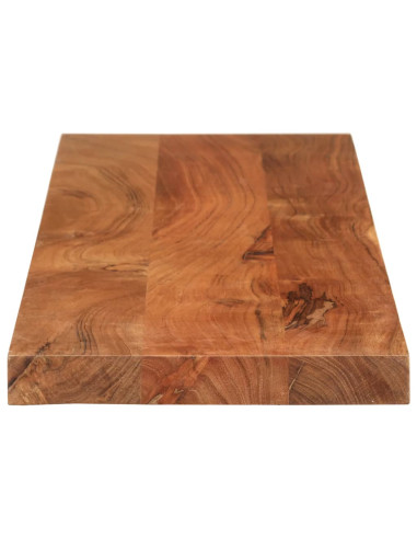 Piano Tavolo 110x40x2,5cm Rettangolare Legno Massello Acacia