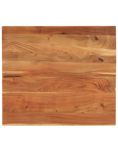 Piano Tavolo 100x80x2,5 cm Rettangolare Legno Massello Acacia