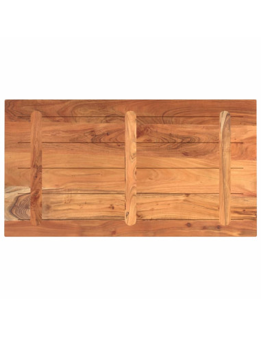 Piano Tavolo 110x70x2,5 cm Rettangolare Legno Massello Acacia