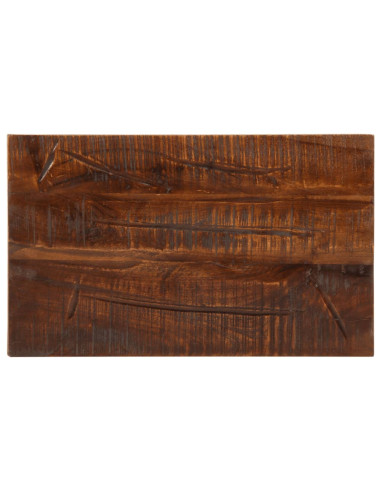 Piano Tavolo 60x20x2,5 cm Rettangolare in Massello di Recupero