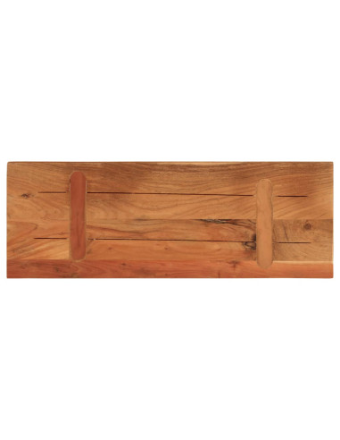 Piano Tavolo 90x40x3,8 cm Rettangolare Legno Massello Acacia