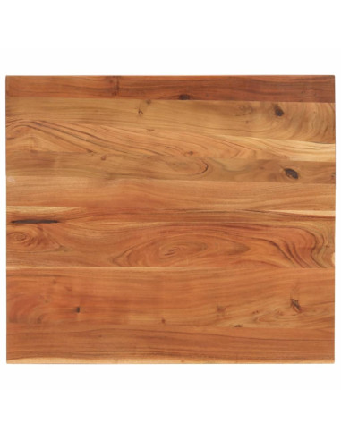 Piano Tavolo 90x80x3,8 cm Rettangolare Legno Massello Acacia