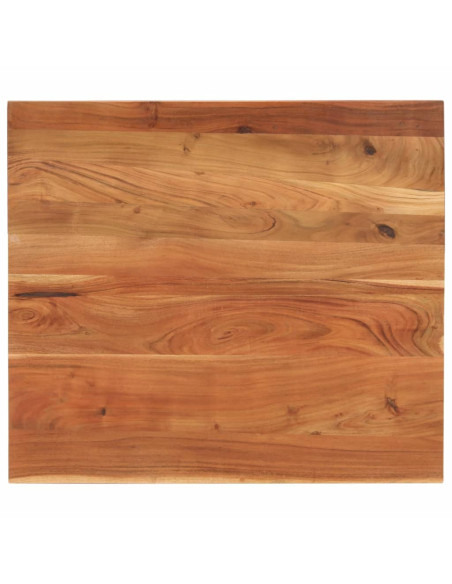Piano Tavolo 90x80x3,8 cm Rettangolare Legno Massello Acacia