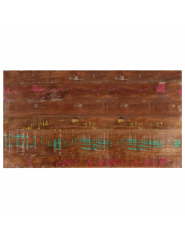 Piano Tavolo 100x70x3,8 cm Rettangolare in Massello di Recupero