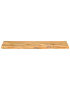 Piano Tavolo Bordi Vivi 120x30x3,8cm in Legno Massello di Mango 2