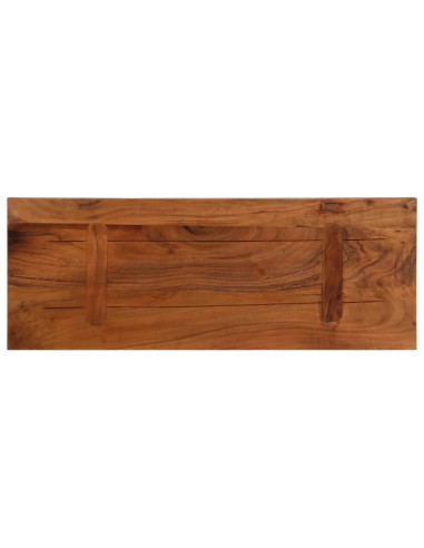 Piano Tavolo 70x40x2,5 cm Rettangolare in Massello di Recupero