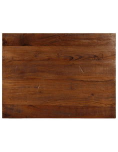 Piano Tavolo 80x50x2,5 cm Rettangolare in Massello di Recupero