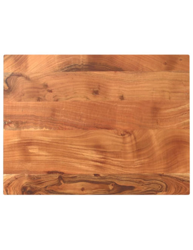 Piano Tavolo 70x60x2,5 cm Rettangolare Legno Massello Acacia