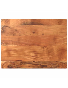 Piano Tavolo 90x70x3,8 cm Rettangolare Legno Massello Acacia