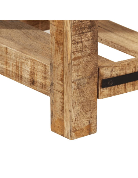 Tavolo Consolle 100x35x75 cm in Legno Massello di Mango