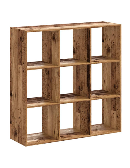 Libreria Legno Antico 102x32x102 cm in Legno Multistrato