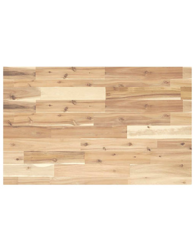 Piano Tavolo Rettangolare 60x50x4cm in Legno Massello di Acacia