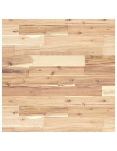 Piano Tavolo Quadrato 60x60x2 cm in Legno Massello di Acacia