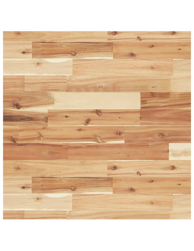 Piano Tavolo Quadrato 60x60x2 cm in Legno Massello di Acacia