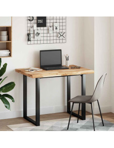 Piano Tavolo Rettangolare 120x70x4cm Legno Massello di Acacia 2