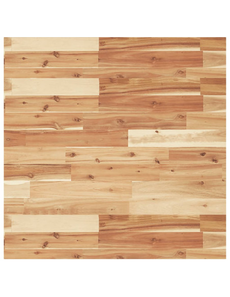 Piano Tavolo Quadrato 70x70x2 cm in Legno Massello di Acacia