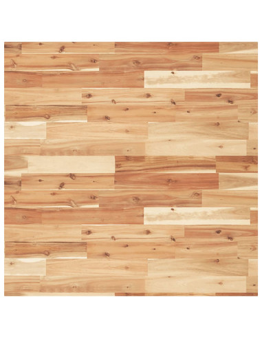 Piano Tavolo Quadrato 90x90x2 cm in Legno Massello di Acacia