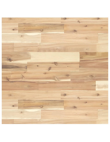 Piano Tavolo Quadrato 60x60x4 cm in Legno Massello di Acacia