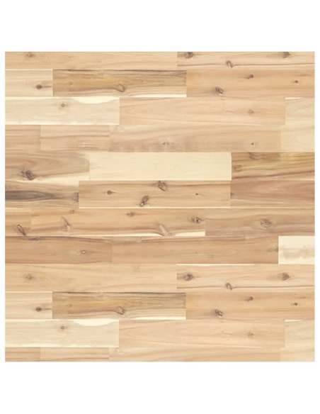 Piano Tavolo Quadrato 60x60x4 cm in Legno Massello di Acacia