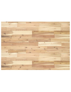 Piano Tavolo Rettangolare 120x70x4cm Legno Massello di Acacia