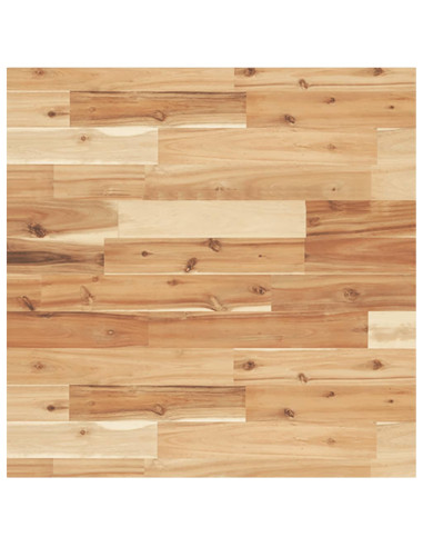 Piano Tavolo Quadrato 60x60x4 cm in Legno Massello di Acacia