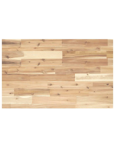 Piano Tavolo Rettangolare 80x50x4cm in Legno Massello di Acacia