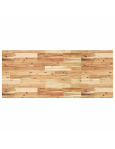 Piano Tavolo Rettangolare 120x60x4cm Legno Massello di Acacia