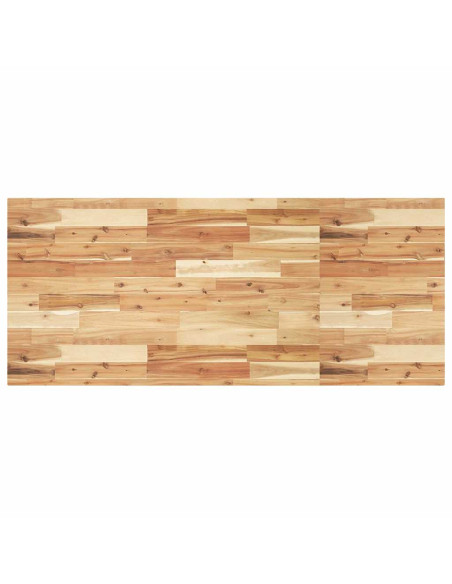Piano Tavolo Rettangolare 120x60x4cm Legno Massello di Acacia