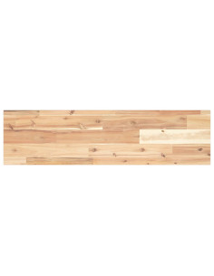 Piano per Tavolo 80x20x2cm Rettangolare Legno Massello Acacia