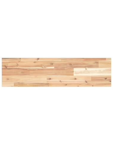Piano per Tavolo 80x20x2cm Rettangolare Legno Massello Acacia