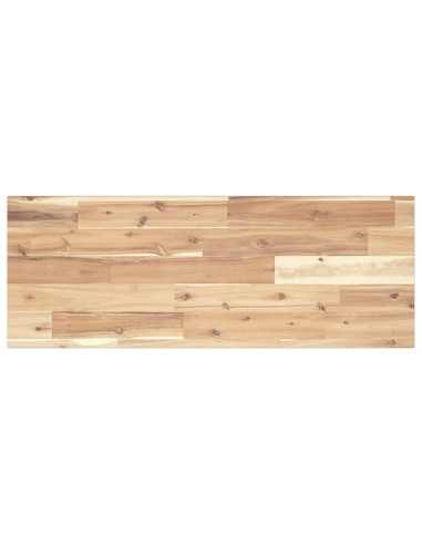 Piano per Tavolo 80x30x2cm Rettangolare Legno Massello Acacia