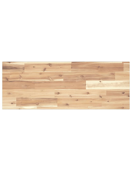 Piano per Tavolo 80x30x2cm Rettangolare Legno Massello Acacia