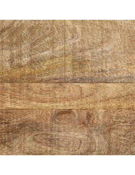 Tavolo Consolle 70x35x70 cm in Legno Massello di Mango Grezzo