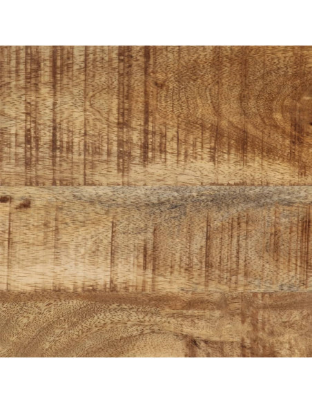 Tavolo Consolle 70x35x70 cm in Legno Massello di Mango Grezzo