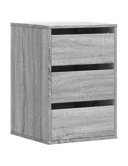 Cassettiera Angolare Grigio Sonoma 40x41x58cm Legno Multistrato