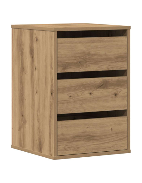 Cassettiera Angolare Rovere Artigianale 40x41x58cm Multistrato