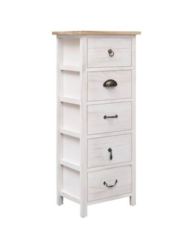 Mobiletto 35x25x87 cm in Legno di Paulownia