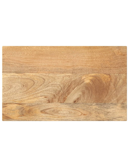 Piano per Tavolo 60x20x2,5cm Rettangolare Legno Massello Mango