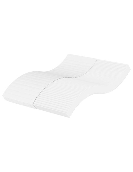 Materasso in Schiuma Bianco 140x210 cm Durezza H2 H3