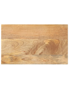 Piano per Tavolo 40x20x2,5cm Rettangolare Legno Massello Mango