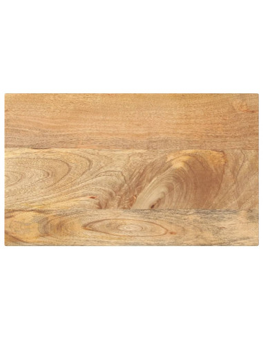Piano per Tavolo 40x20x2,5cm Rettangolare Legno Massello Mango